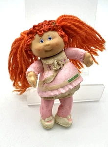 Vintage Cabbage Patch Kids Mini Figure Redhead Girl In Pink 1984 PVC - Picture 1 of 11