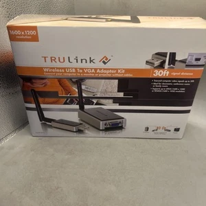 C2G 29572 TRULINK WIRELESS USB TO VGA ADAPTER 30FT SIGNAL DISTANCE - Picture 1 of 19