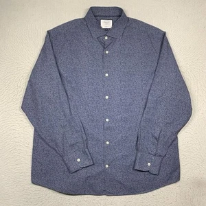 Charles Tyrwhitt Hemd Herren XXL Blau Blumen Knopfleiste Langarm Classic Fit - Bild 1 von 11