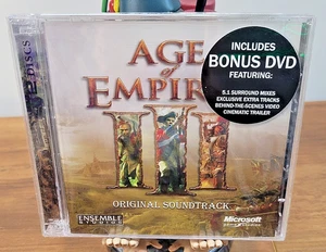 Age of Empires III CD Soundtrack + Bonus DVD Microsoft 2005 - FACTORY SEALED NIB - Picture 1 of 7