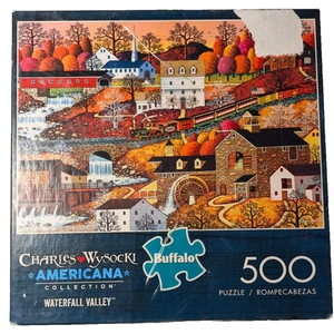 WATERFALL VALLEY Charles Wysocki Americana RARE 500 piece Jigsaw Puzzle - Picture 1 of 2
