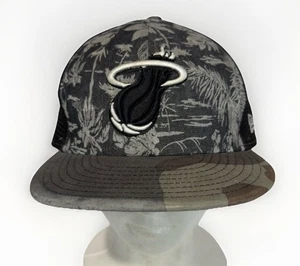 Miami Heat New Era 9Fifty Hardwood Classics NBA Adjustable Camo Snapback Hat - Bild 1 von 8