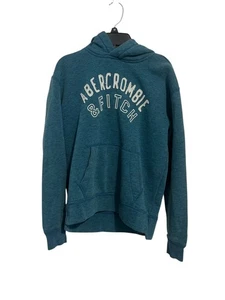 Boy’s Abercrombie Kids Sz 13/14 Sweatshirt Hoodie Teal Cotton/Poly Blend - Picture 1 of 4