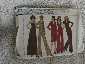 McCalls Schnittmuster 5297 Miss Größe 10 Vintage Sammlerstück 41 Schnittmusterteile - Bild 1 von 2