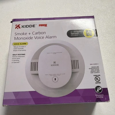 DETECTOR DE HUMO Y MONÓXIDO DE CARBONO KIDDE 900-CUDR-V FIREX CON ALARMA DE VOZ Foto 1 de 4