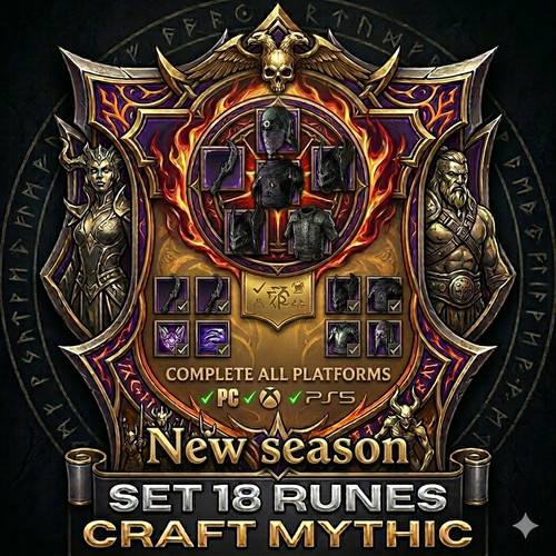 DIABLO 4🎃SEASON 13💥Full set 18 runes to craft Mythic💥 | eBay
