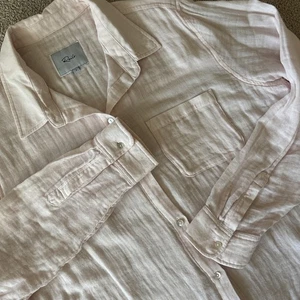 Rails Ellis Shirt Gauzy Organic Cotton Effortless Elevated Basic Petal Pink Wm L - Picture 1 of 17