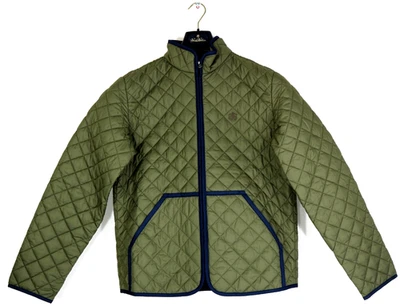 Brooks Brothers Men's Water Repellent Diamond Quilted Liner Jacket Burnt Olive - Image 1 of 4
