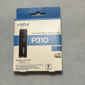 Crucial P310 - 1TB - PCIe Gen4 NVMe 2280 M.2 SSD - CT1000P310SSD8 - New - Picture 1 of 4