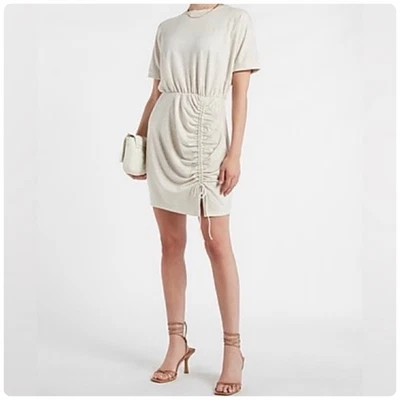 Camiseta Express French Terry Tejido Acanalado Vestido Jaspeado Avena Talla XL Foto 1 de 4