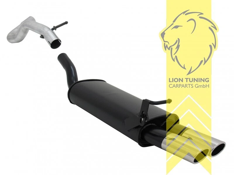 Sportauspuff Endschalldämpfer für Audi A3 8L 2 x 85/58mm  - Bild 1 von 1