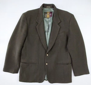 Structure Le Collezioni Sport Coat Blazer Mens XL Green Tweed Wool Cashmere - Picture 1 of 14