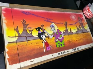 Beetlejuice Animación Celular Dibujos Animados Producción Arte Fondo 1989 DE COLECCIÓN PAN X1 - Imagen 1 de 5