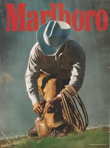 Marlboro Cigarettes Cowboy Come To The Flavor Original Vintage Print Ad 1997!! - Bild 1 von 1