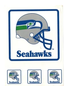 Vintage 1990s Seattle Seahawks Sticker Set - Brand New Old Stock (NOS) - Picture 1 of 1