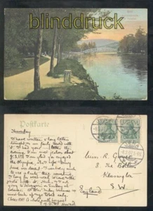 Jena farb-AK Schützenbrücke im Paradies 1907 (d7757) - Bild 1 von 1