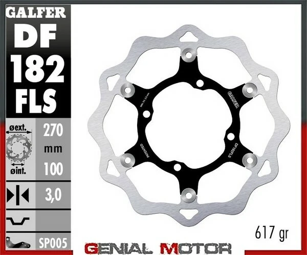 Galfer Disco Freno Anteriore Wave Oversize 270X3mm Kawasaki Kx 250 2004>2005 - Image 1 of 1