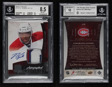 2010-11 Upper Deck The Cup /99 PK Subban #176 BGS 8.5 RPA Rookie Patch Auto RC