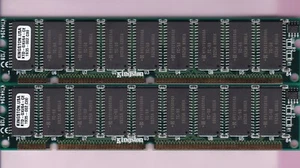 128MB 2x64MB 60ns KINGSTON KTD-GXI/64 KTH4294/128 ECC 168-Pin 3.3V EDO DRAM Kit - Picture 1 of 2