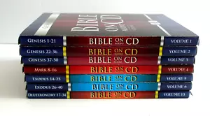 Bible on CD Vol 1-6, 13 Bible Study Homeschool Genesis Exodus Mark Deuteronomy - Picture 1 of 4