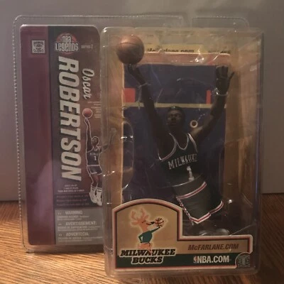 McFarlane NBA Series Legends Oscar Robertson Bucks Green Jersey Free Shipping! - Image 1 of 4