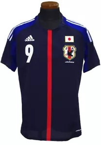 adidas Japan 2012-13 Shinji Okazaki #9 Authentic Home Jersey Size O Football - Picture 1 of 3