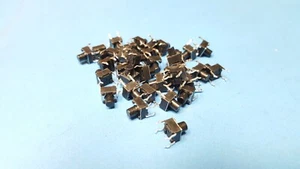 (50pcs)Tactile Push Button Switch Mini Momentary Tact Switches 6x6mm Black omten - Picture 1 of 6
