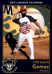 2017 Lincoln Saltdogs Team Issue 6 Leuris Gomez Dominican Republic Baseball Card