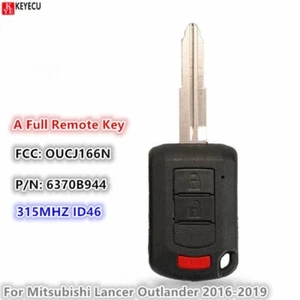 para 2016 17 18 19 MITSUBISHI OUTLANDER MANDO A DISTANCIA SIN LLAVE LLAVERO OUCJ166N 6370B944 - Imagen 1 de 3