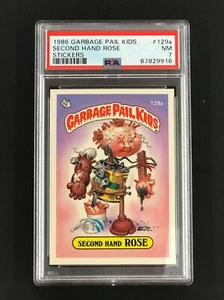PSA 7 Garbage Pail Kids Series 4 1986 Second Hand Rose #129a NM! - Picture 1 of 3
