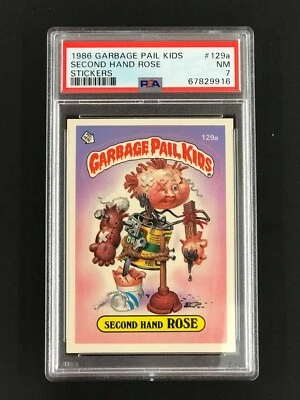 PSA 7 Garbage Pail Kids Series 4 1986 Second Hand Rose #129a NM! - Image 1 of 3
