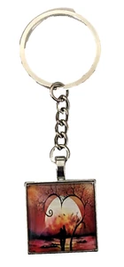 #18 KeyChain Love Heart Jewelry Pendant Backpacks Purse Tote Lunch Bag Car - Picture 1 of 2