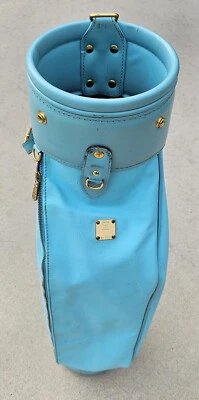 Bolsa de golf MCM, 6", turquesa, auténtica, placa no. U1395, usado Foto 1 de 4