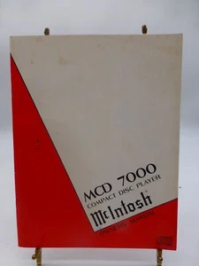 McIntosh MCD 7000 Compact Disc Player ORIGINAL Bedienungsanleitung - Bild 1 von 6