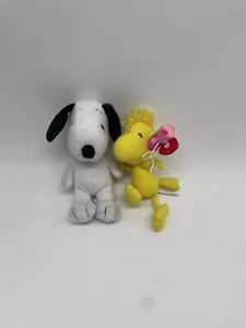 Peanuts Snoopy Hund Woodstock Herz Luftballons Plüschtier Stofftier Valentinstag 8 Zoll - Bild 1 von 2