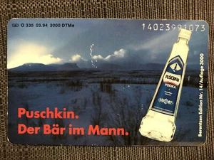 O 335 03.94 6 DM Puschkin der Bär im Mann Vodka nur 3000 Ex. Neu***siehe Bilder - Bild 1 von 2