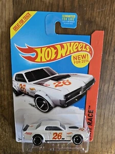 Hot Wheels ‘68 Mercury Cougar; White; 2014 HW Race Series  - Picture 1 of 3