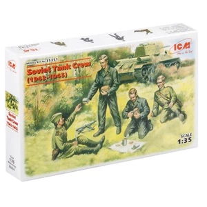 Kit modelo plástico ICM 35351 figuras escala 1:35 tripulación tanque soviético, 1943-1945 - Imagen 1 de 8