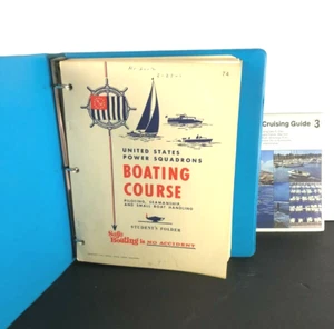 1971 United States POWER SQUADRONS BOATING COURSE in Binder-PILOTING- Seamanship - Picture 1 of 12