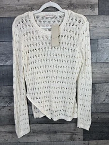 Bec and Bridge Brooke Strick Top Gr. Large Elfenbein Langarm Pullover Pulli  - Bild 1 von 14