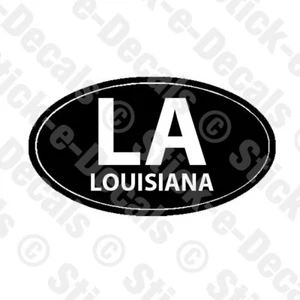LOUISIANA STATE OVAL EST 1812 LA State Oval Vinyl Decal 2 Styles - Picture 1 of 5