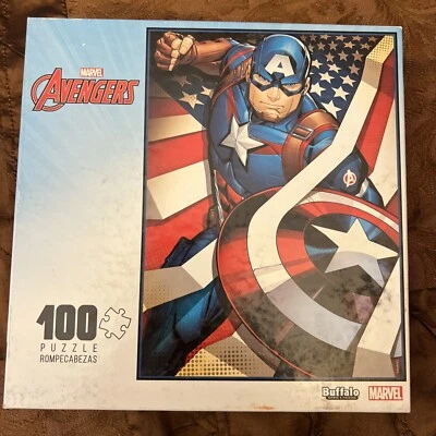 Buffalo Games The First Avenger 100 Piece Jigsaw Puzzle Brand New - Image 1 of 2
