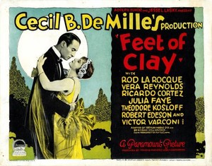Feet Of Clay Lobby Card Rod La Rocque Vera Reynolds 1924 Old Movie Photo