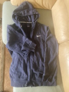 Nike Full Zip Men’s Hoodie Sz L Navy - Picture 1 of 4