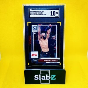2023 UFC Donruss Optic KHAMZAT CHIMAEV /39 BLACK VELOCITY, SGC 10 GEM MINT! - Picture 1 of 3