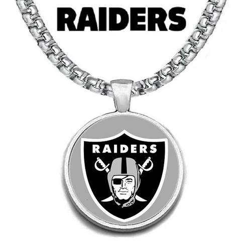 LARGE Las Vegas Raiders NECKLACE STAINLESS STEEL CHAIN FOOTBALL FREE SHIP' D30 Cover