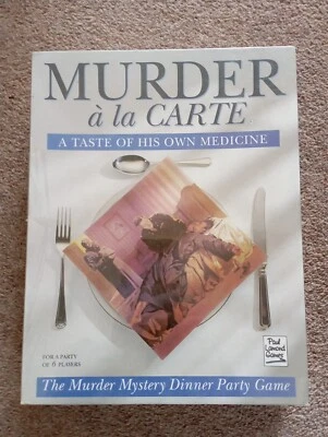 Murder a la Carte - A Taste Of His Own Medicine - Mystery Dinner - NEW & SEALED! - Image 1 of 3
