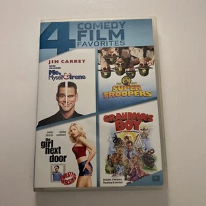 4 COMEDY FILM FAVORITES: ME MYSELF & IRENE SUPER TROOPERS GIRL NEXT DOOR DVD SET - Picture 1 of 5