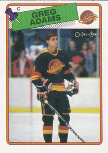 88/89 OPC..GREG ADAMS..CARD # 162..CANUCKS..FREE COMBINED SHIP - Picture 1 of 1