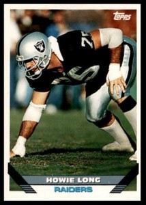 1993 Topps Howie Long Los Angeles Raiders #550